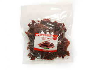 Рыцарское мясо утка: Говядина вяленая (строганина)