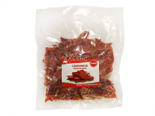 Рыцарское мясо утка: Свинина вяленая (строганина)
