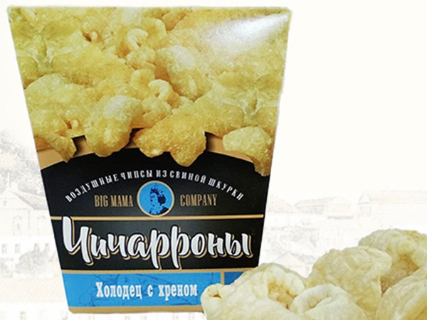 Чичарроны со вкусом холодца и хрена в Калининграде