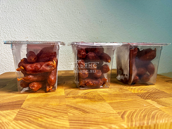 Колбаски МИНИ со вкусом аджики с/к (100 гр) в Калининграде