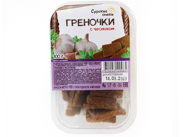 Сурские гренки с Чесноком (100 гр) в Калининграде