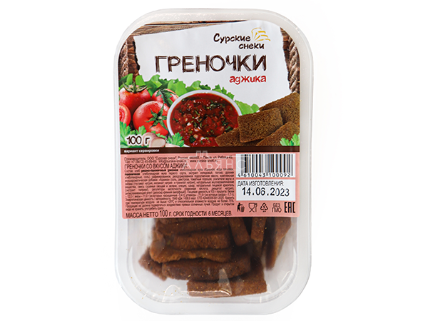 Сурские гренки с Аджикой (100 гр) в Калининграде