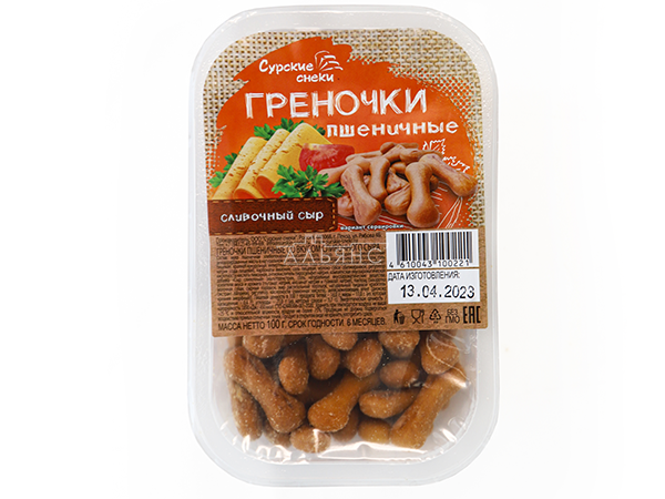 Сурские (ПШЕНИЧНЫЕ) Сливочный сыр (100 гр) в Калининграде