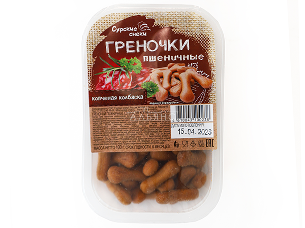 Сурские (ПШЕНИЧНЫЕ) Копченая колбаска (100 гр) в Калининграде