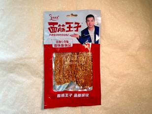 Камбала тушка: Мучные полоски КРАСНЫЕ со вкусом пряной говядины 76 гр